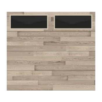 Contemproary Steel Coastal Gray Plank with Tempered Insulated Glass